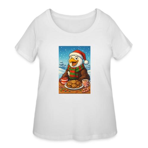 Christmas taw eagle - Women's Curvy T-Shirt