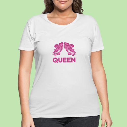 Queenlisse™ Signature Crown T-Shirt – Elegant - Women's Curvy T-Shirt
