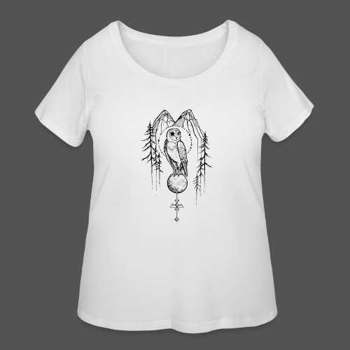 Owl Mountain - Fungi Faction - Women's Curvy T-Shirt