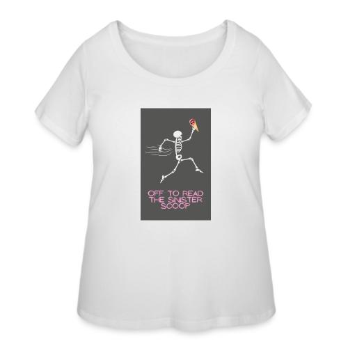 Skeleton Off to Read - Women's Curvy T-Shirt