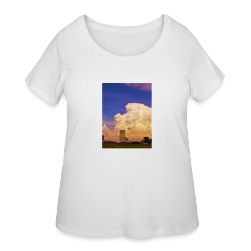 stormy elevator - Women's Curvy T-Shirt