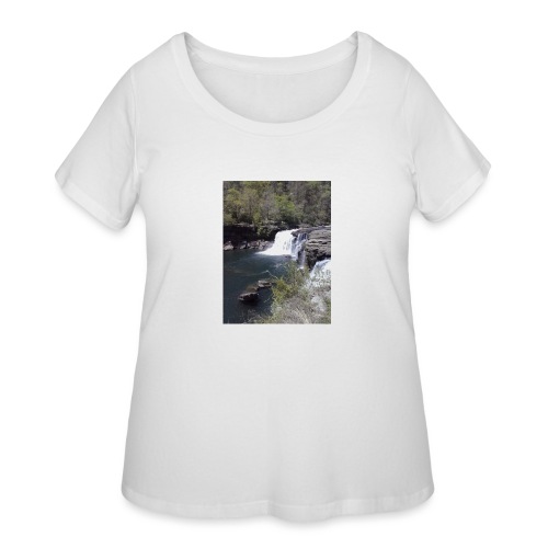 LRC waterfall - Women's Curvy T-Shirt