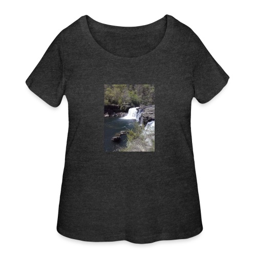 LRC waterfall - Women's Curvy T-Shirt