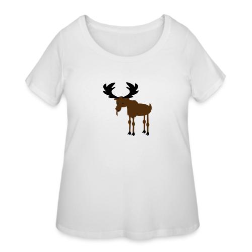 Moose - Women's Curvy T-Shirt