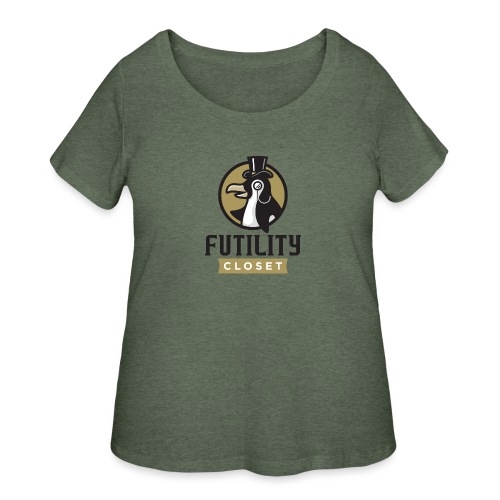 Futility Closet Logo - Color - Women's Curvy T-Shirt