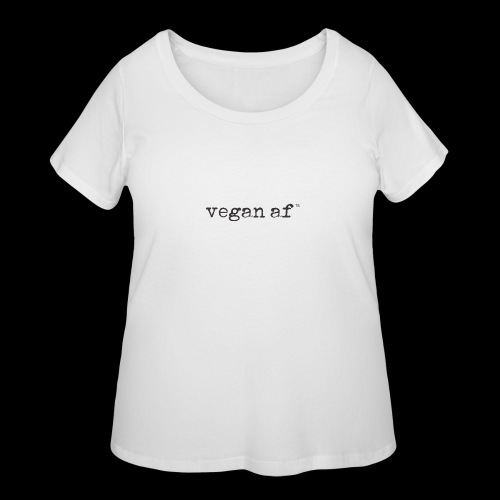 vegan af blk - Women's Curvy T-Shirt