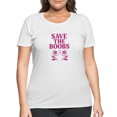 Save the boobs! - Women's Curvy T-Shirt