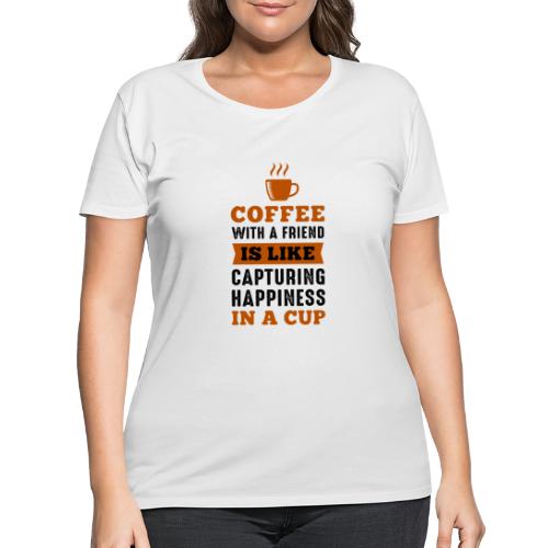 coffee with a friend 5262169 - Women's Curvy T-Shirt