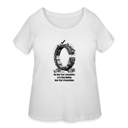 The Resolution Loop - Sarcastic New Year's T-Shirt - Women's Curvy T-Shirt