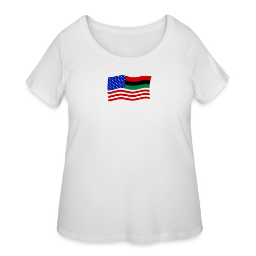 The African American Flag of Inclusion - Women's Curvy T-Shirt