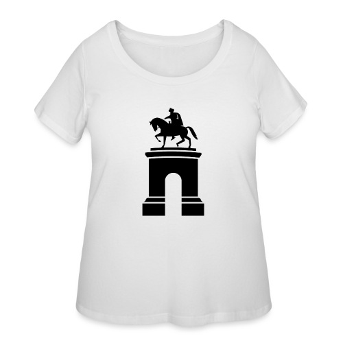 Sam Houston Statue - Women's Curvy T-Shirt