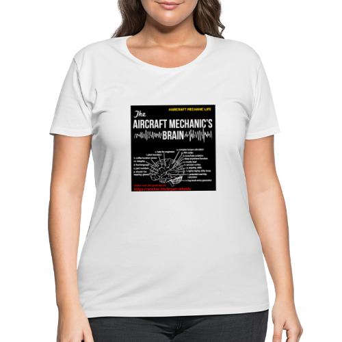 What goes on inside the mind of an aircraft mech - Women's Curvy T-Shirt