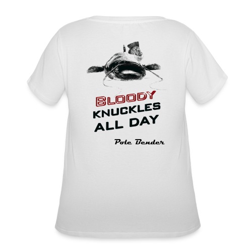 Pole Bender's Bloody Knuckles - Signed - Women's Curvy T-Shirt
