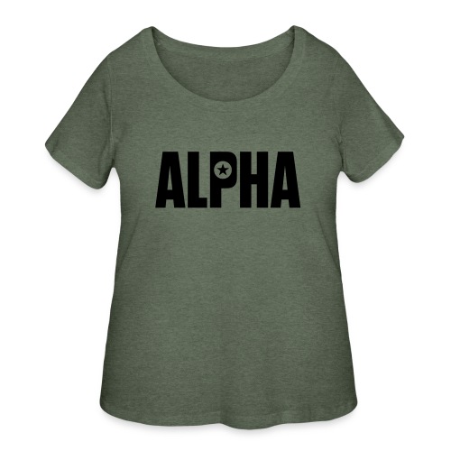 ALPHA - Women's Curvy T-Shirt