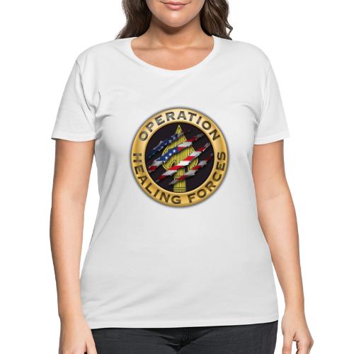 OHF Dual Logo - Women's Curvy T-Shirt