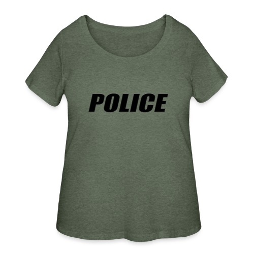 Police Black - Women's Curvy T-Shirt