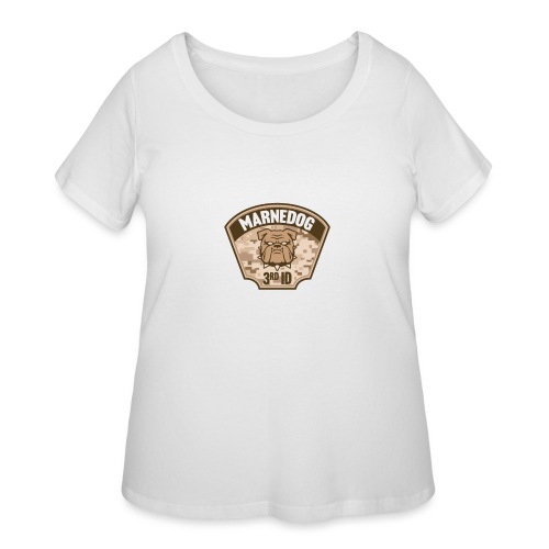 Desert Marne Dog (3rd ID) - Women's Curvy T-Shirt
