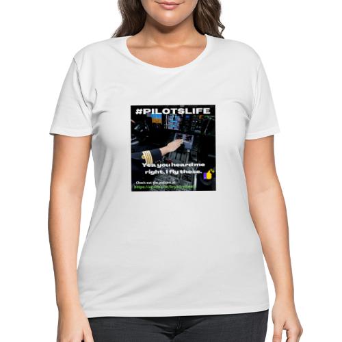 #pilotslife SWAG #2 - Women's Curvy T-Shirt