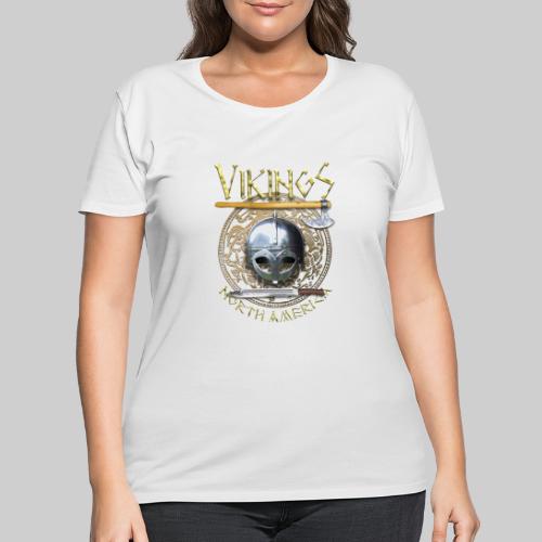 viking tshirt pocket art - Women's Curvy T-Shirt