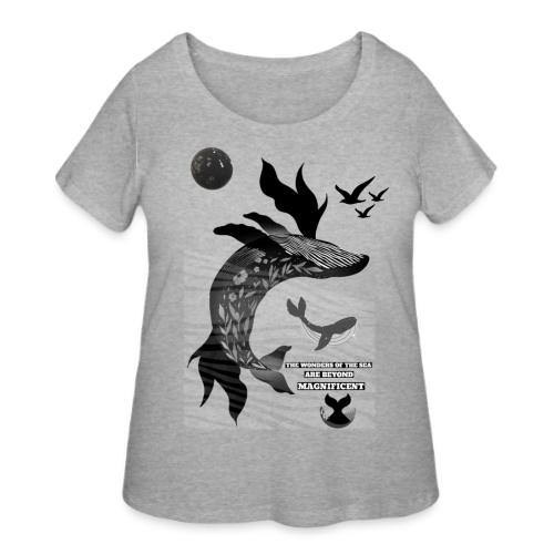 The Wonders Of The Sea - Women's Curvy T-Shirt