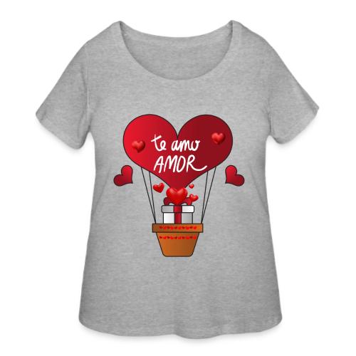 Fashion Valentine's Day Hearts, Gifts February 14 - Women's Curvy T-Shirt