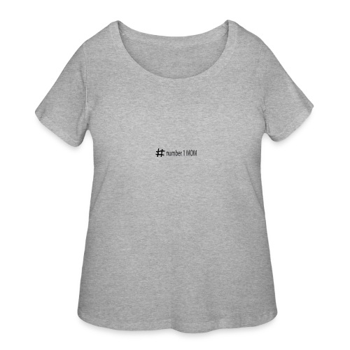 # 1 mom - Women's Curvy T-Shirt