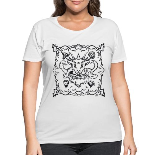 Black Revelation Lamb - Women's Curvy T-Shirt