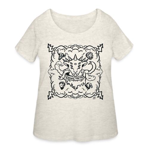 Black Revelation Lamb - Women's Curvy T-Shirt