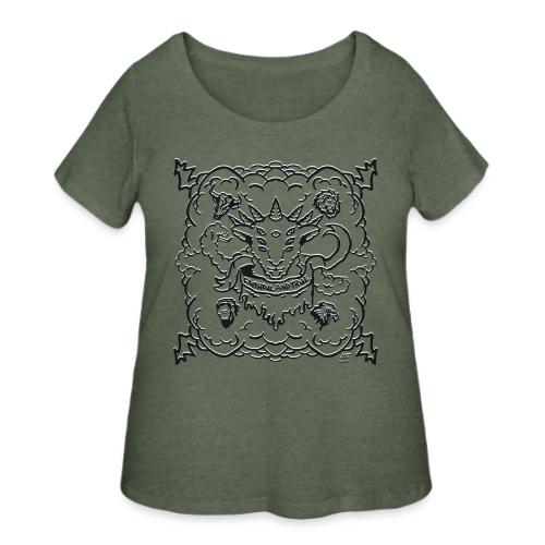 Black Revelation Lamb - Women's Curvy T-Shirt
