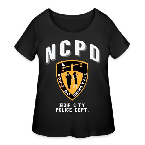 Noir City Police Department shirt - Women's Curvy T-Shirt