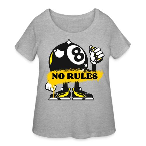 No Rules 8 Ball - Women's Curvy T-Shirt