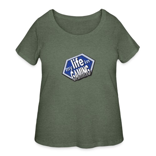 My Life In Gaming sticker - Women's Curvy T-Shirt