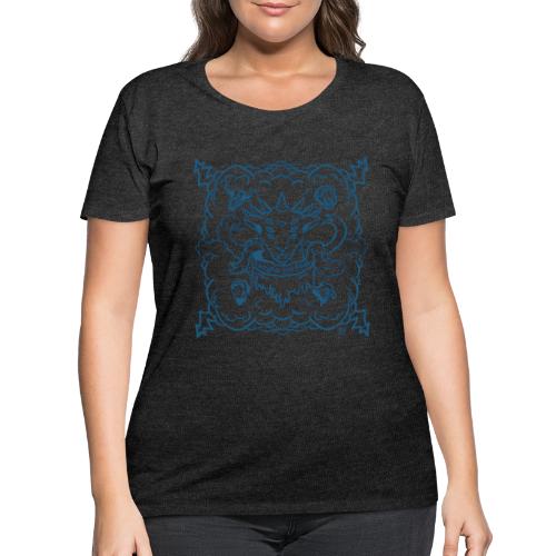 Revelation Lamb Blue - Women's Curvy T-Shirt