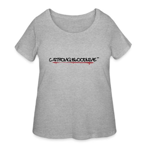 C.Strong Bloodline Logo (Black) - Women's Curvy T-Shirt