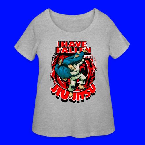 Fallen for Jiu-Jitsu - Women's Curvy T-Shirt