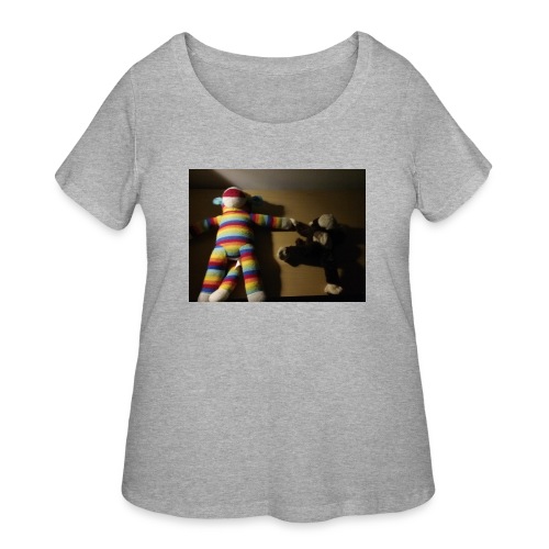 Monkey love - Women's Curvy T-Shirt