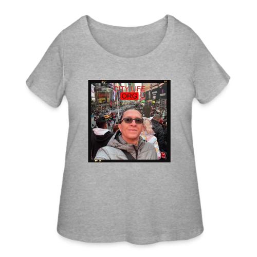 City Life Org Manhattan ft Jean - Women's Curvy T-Shirt
