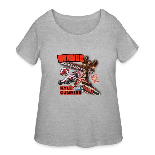 Kyle Cummins #LetsRaceTwo Winner - Women's Curvy T-Shirt