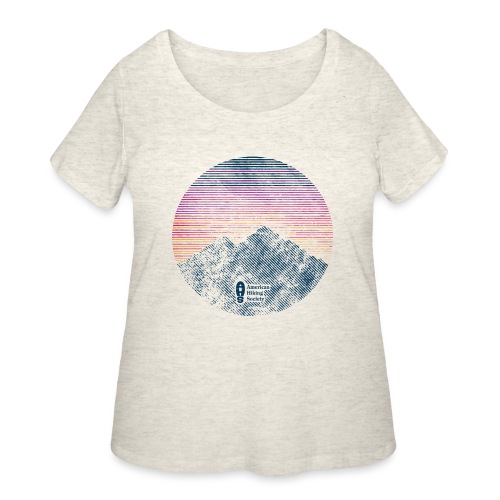 Mountain Sunset - Women's Curvy T-Shirt
