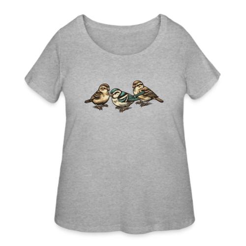 Three Little Birds - Women's Curvy T-Shirt
