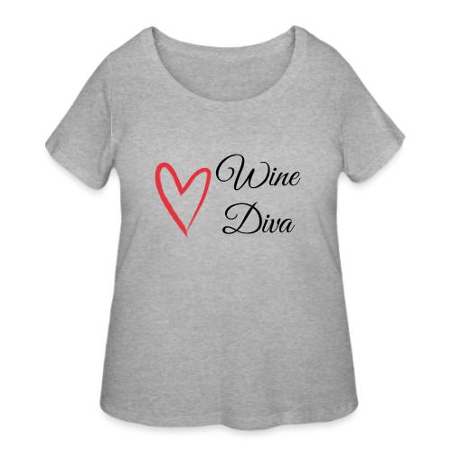 Wine Diva - Women's Curvy T-Shirt