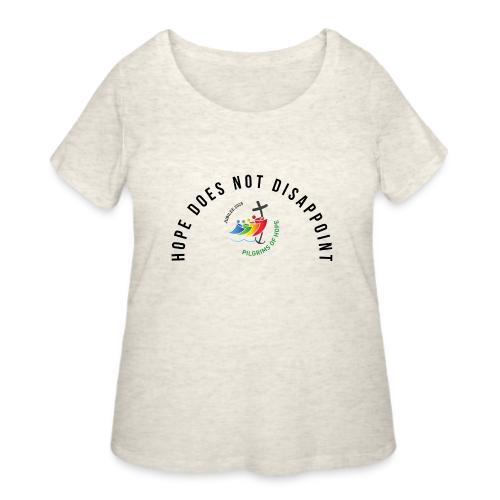 pilgrims of hope 2025 logo hope - Women's Curvy T-Shirt