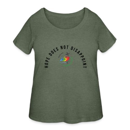 pilgrims of hope 2025 logo hope - Women's Curvy T-Shirt