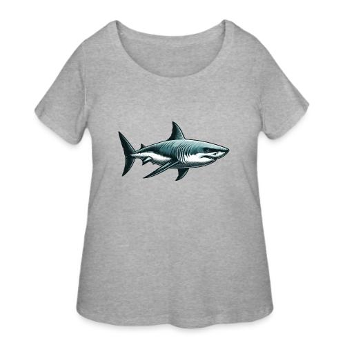 Great White Shark - Women's Curvy T-Shirt