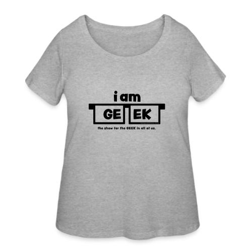 iamGEEK Classic Black - Women's Curvy T-Shirt