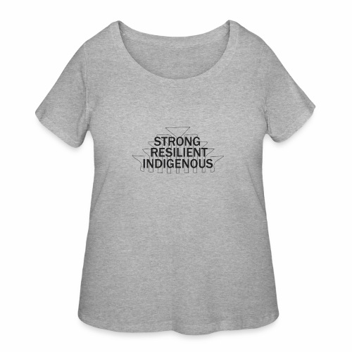 strong resil - Women's Curvy T-Shirt