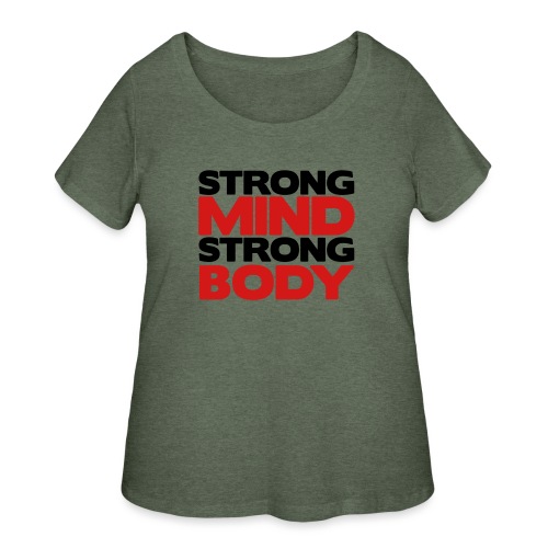 Strong Mind Strong Body - Women's Curvy T-Shirt