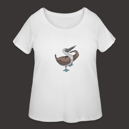 Boobie Bird Mating dance - Women's Curvy T-Shirt