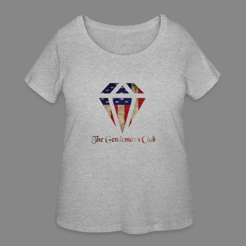 The Gentleman's American Flag - Women's Curvy T-Shirt