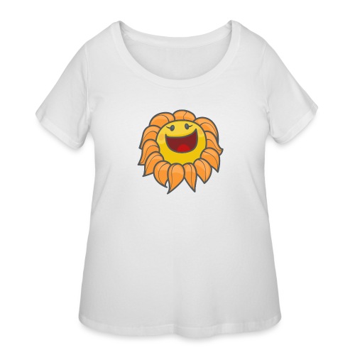 Happy sunflower - Women's Curvy T-Shirt